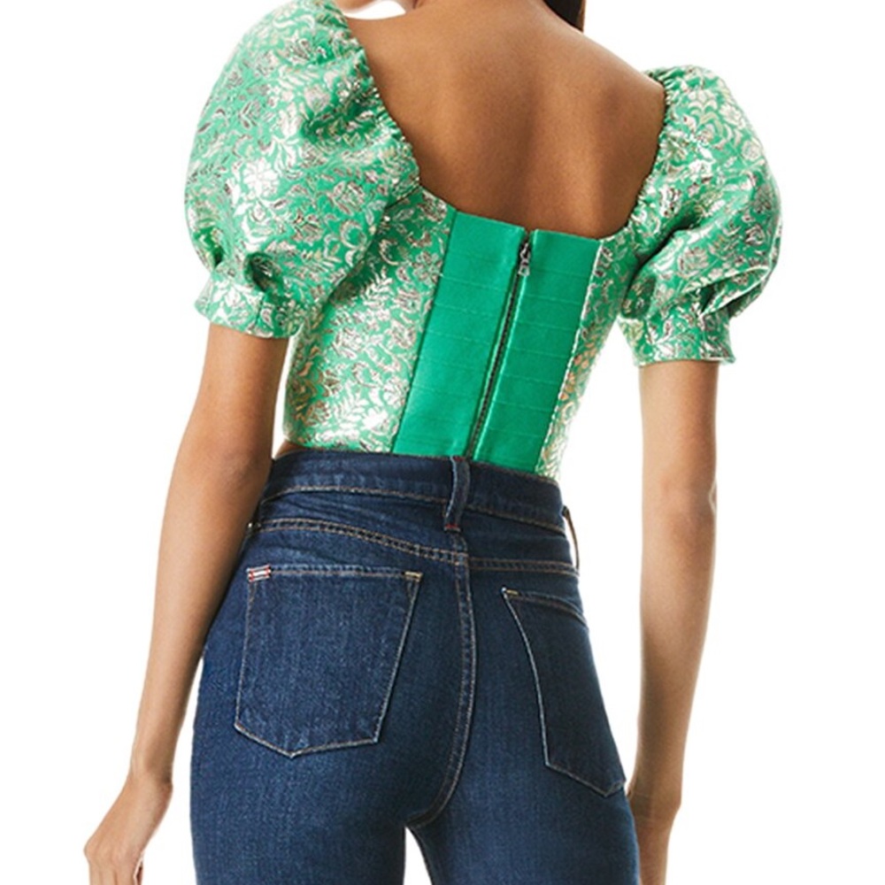 Joslyn silk blend cropped top